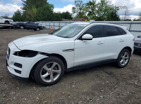 SADCJ2FX4KA356740 2019 JAGUAR F-PACE White Առջևի ձախ երեք քառորդ տեսարան