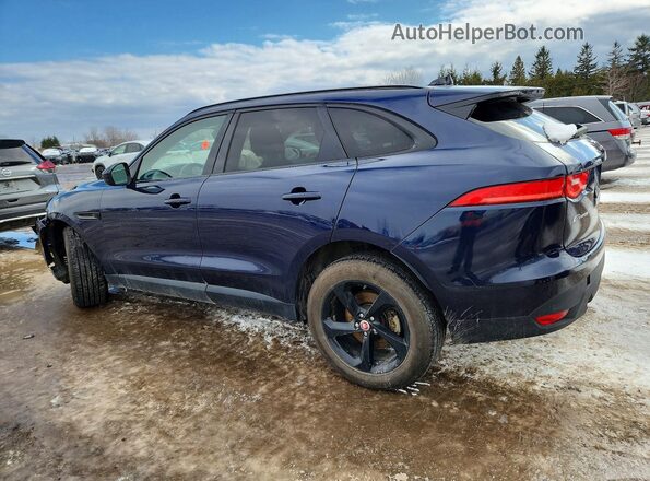 SADCJ2FX7KA606892 2019 JAGUAR F-PACE Blue Trasero izquierdo