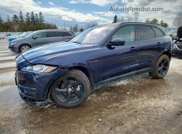SADCJ2FX7KA606892 2019 JAGUAR F-PACE Blue Vista tres cuartos delantera izquierda