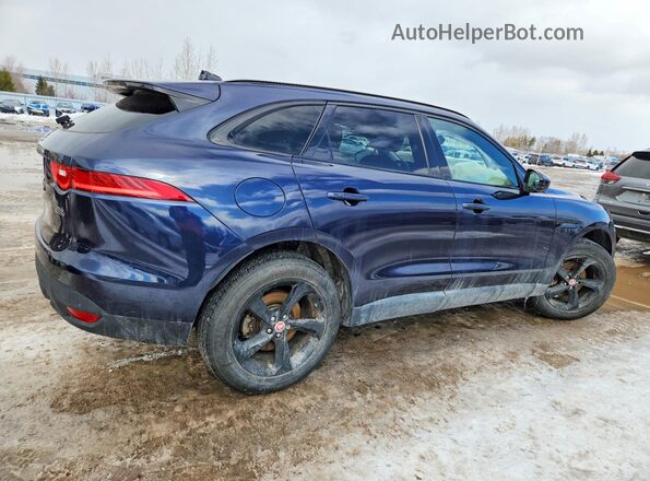SADCJ2FX7KA606892 2019 JAGUAR F-PACE Blue Trasero derecho