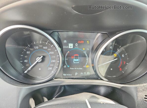 SADCJ2FX7KA606892 2019 JAGUAR F-PACE Blue Vista del cuadro de instrumentos