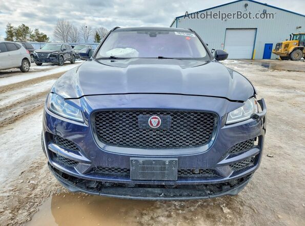 SADCJ2FX7KA606892 2019 JAGUAR F-PACE Blue Vista frontal