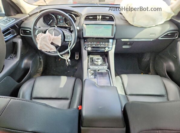 SADCJ2FX7KA606892 2019 JAGUAR F-PACE Blue Vista del salpicadero