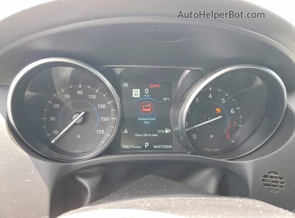 SADCJ2FX7LA643779 2020 JAGUAR F-PACE Белый Вид щитка приборов