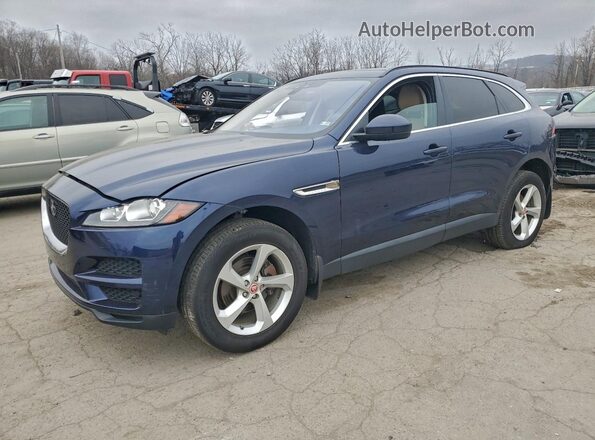 SADCJ2FX8KA609459 2019 JAGUAR F-PACE Blue Vista tres cuartos delantera izquierda