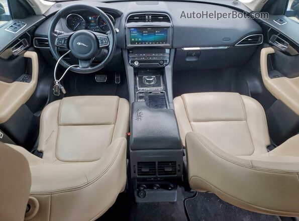 SADCJ2FX8KA609459 2019 JAGUAR F-PACE Blue Vista del salpicadero