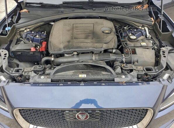 SADCJ2FX8KA609459 2019 JAGUAR F-PACE Blue Vista del compartimento del motor
