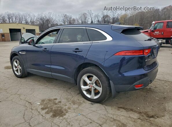 SADCJ2FX8KA609459 2019 JAGUAR F-PACE Blue Trasero izquierdo