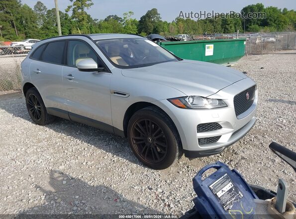 SADCJ2GX0JA285453 2018 JAGUAR F-PACE Серебряный Передняя правая четверть