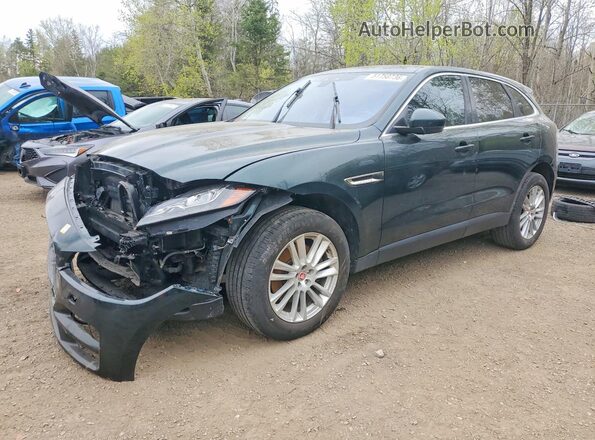 SADCK2BV2HA095361 2017 JAGUAR F-PACE Зеленый Передняя левая четверть