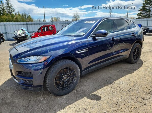 SADCK2EV3JA260190 2018 JAGUAR F-PACE Blue წინა მარცხენა ხედი სამი მეოთხედიდან