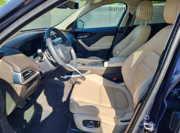 SADCK2FX2KA358807 2019 JAGUAR F-PACE Blue Widok wnętrza z przodu