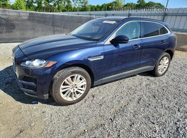 SADCK2FX2KA358807 2019 JAGUAR F-PACE Blue Przód lewy