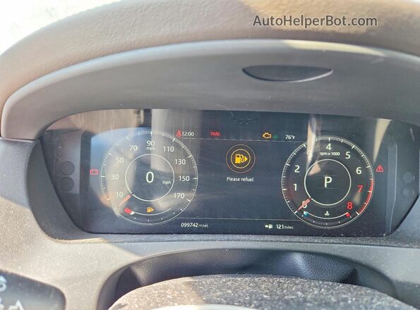 SADCK2FX2KA358807 2019 JAGUAR F-PACE Blue Widok zestawu wskaźników