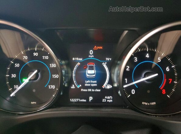 SADCK2FX4JA289035 2018 JAGUAR F-PACE Gray Vista del cuadro de instrumentos