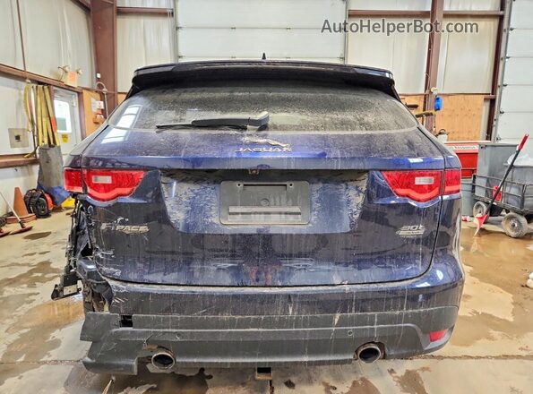 SADCK2GX4JA320931 2018 JAGUAR F-PACE Blue Vista trasera