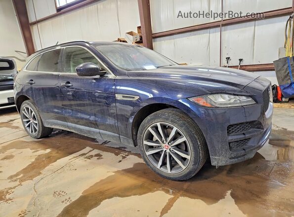 SADCK2GX4JA320931 2018 JAGUAR F-PACE Blue Delantero derecho