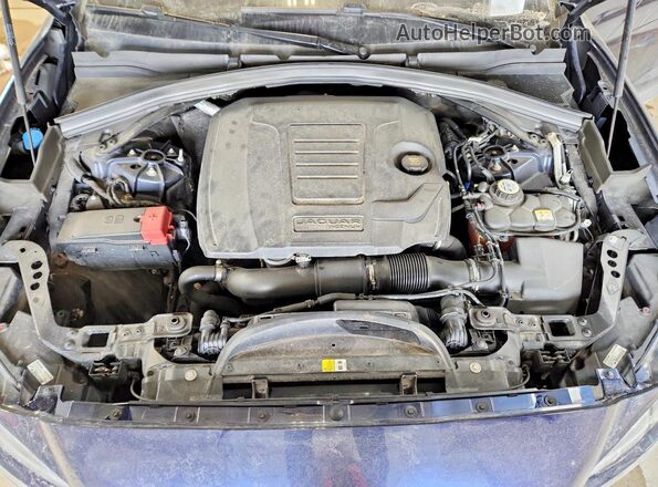SADCK2GX4JA320931 2018 JAGUAR F-PACE Blue Vista del compartimento del motor