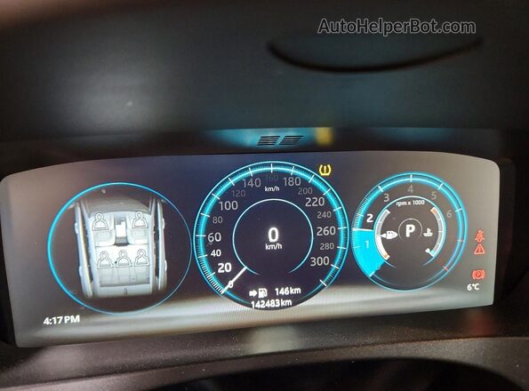 SADCK2GX4JA320931 2018 JAGUAR F-PACE Blue Vista del cuadro de instrumentos