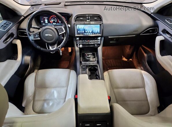 SADCK2GX4JA320931 2018 JAGUAR F-PACE Blue Vista del salpicadero