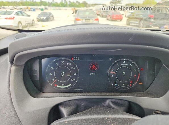 SADCK2GX5KA361201 2019 JAGUAR F-PACE Синий Вид щитка приборов