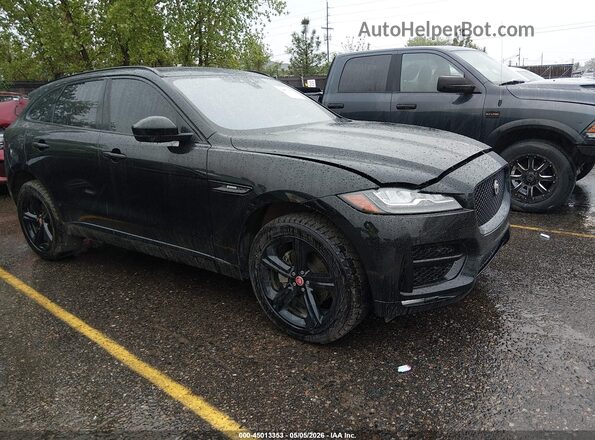 SADCL2FN9JA243373 2018 JAGUAR F-PACE Черный Передняя правая четверть