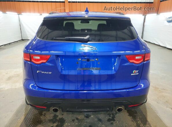SADCM2FV3JA251157 2018 JAGUAR F-PACE Blue Widok z tyłu