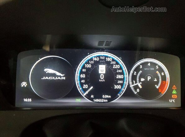 SADCM2FV3JA251157 2018 JAGUAR F-PACE Blue Widok zestawu wskaźników