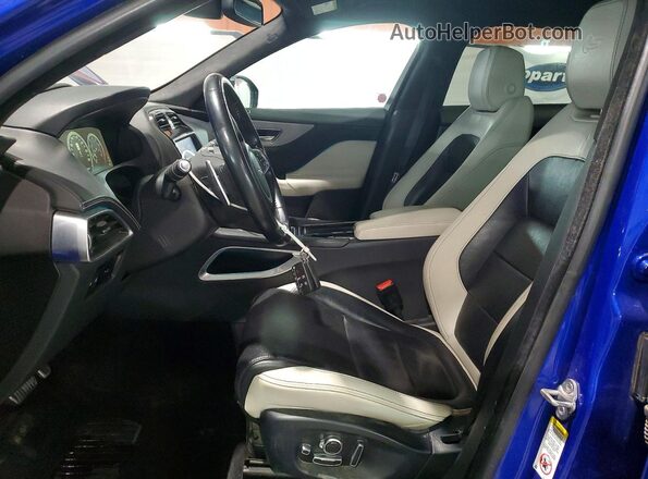 SADCM2FV3JA251157 2018 JAGUAR F-PACE Blue Widok wnętrza z przodu
