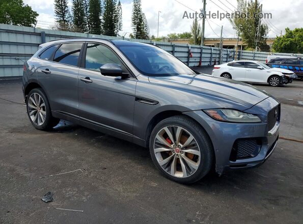 SADCM2FV8KA357623 2019 JAGUAR F-PACE Gray Przód prawy