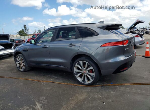 SADCM2FV8KA357623 2019 JAGUAR F-PACE Gray Tył lewy