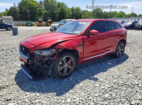 SADCM2FV8KA392520 2019 JAGUAR F-PACE Красный Передняя левая четверть