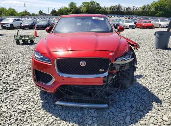 SADCM2FV8KA392520 2019 JAGUAR F-PACE Красный Вид спереди