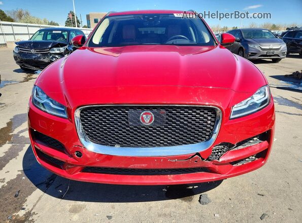 SADCN2GX3KA396150 2019 JAGUAR F-PACE Red Vista frontal