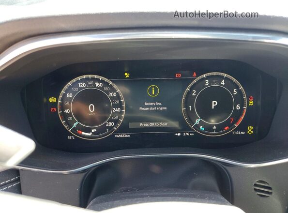 SADCT2EX0RA729858 2024 JAGUAR F-PACE Gray Widok zestawu wskaźników