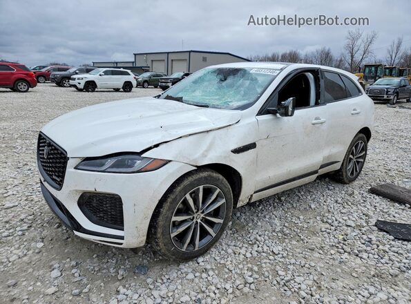 SADCT2EX1RA736334 2024 JAGUAR F-PACE White წინა მარცხენა ხედი სამი მეოთხედიდან