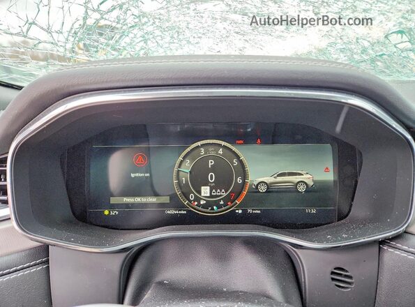SADCT2EX1RA736334 2024 JAGUAR F-PACE White ხელსაწყოთა პანელის ხედი