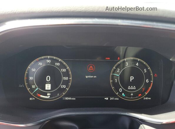 SADCT2EX8SA746980 2025 JAGUAR F-PACE Black Instrument cluster view