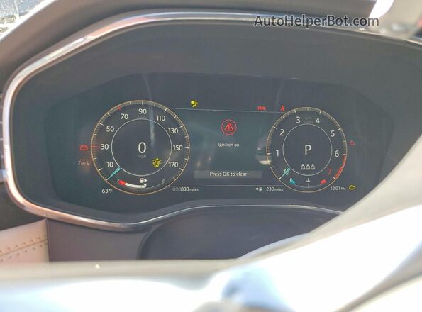 SADCT2FU3SA753906 2025 JAGUAR F-PACE Blue Instrument cluster view