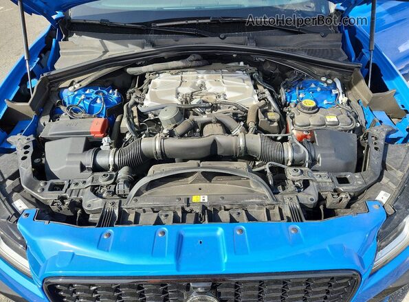 SADCZ2EE0RA739609 2024 JAGUAR F-PACE Blue Engine compartment view