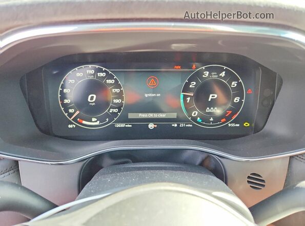 SADCZ2EE0RA739609 2024 JAGUAR F-PACE Blue Instrument cluster view