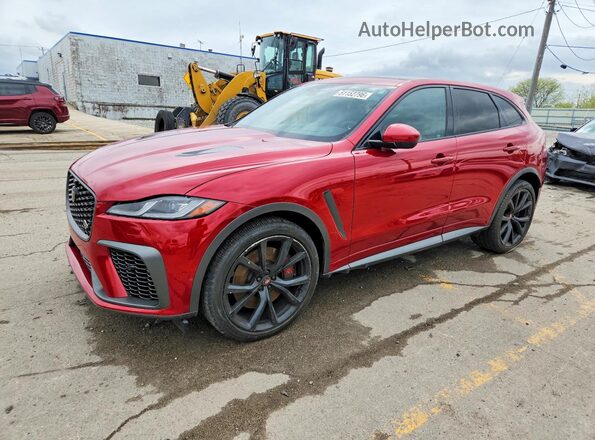 SADCZ2EE6MA669395 2021 JAGUAR F-PACE Красный Передняя левая четверть