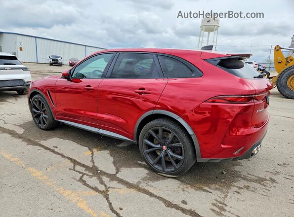 SADCZ2EE6MA669395 2021 JAGUAR F-PACE Красный Задняя левая четверть