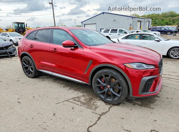 SADCZ2EE6MA669395 2021 JAGUAR F-PACE Красный Передняя правая четверть