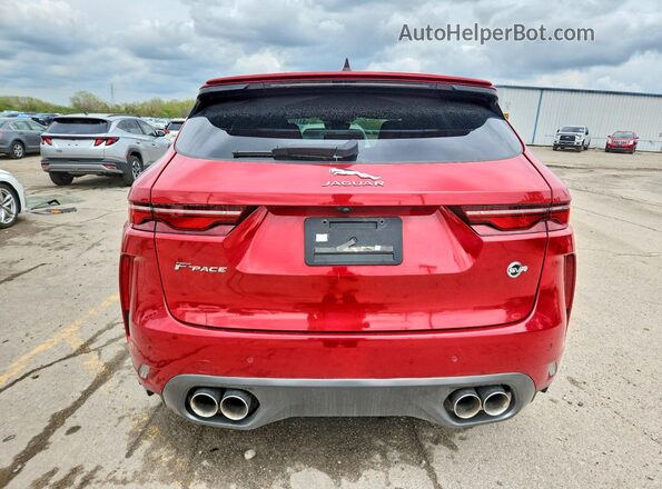 SADCZ2EE6MA669395 2021 JAGUAR F-PACE Красный Вид сзади