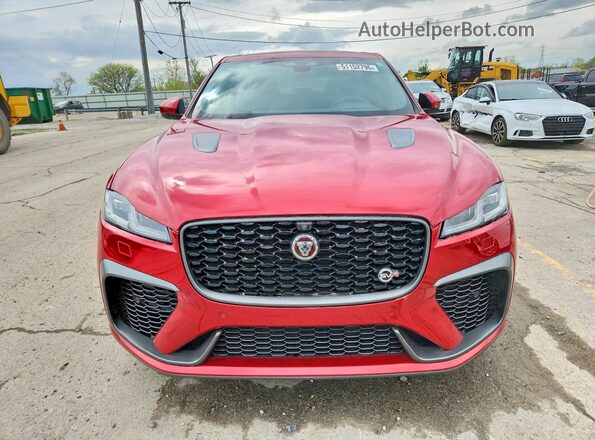 SADCZ2EE6MA669395 2021 JAGUAR F-PACE Красный Вид спереди