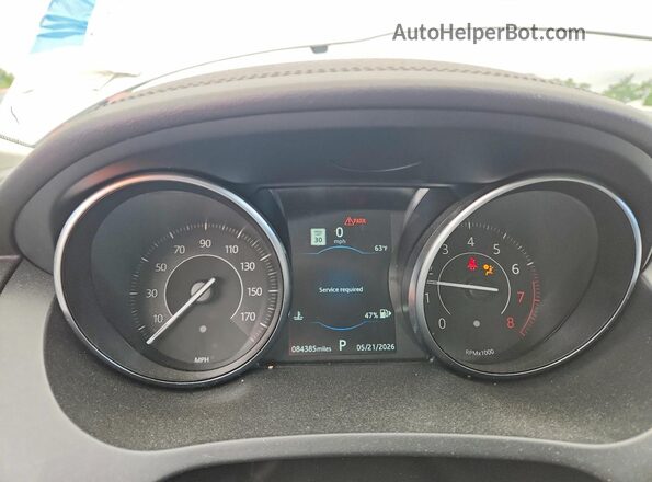 SADFJ2FXXK1Z37883 2019 JAGUAR E-PACE White Widok zestawu wskaźników