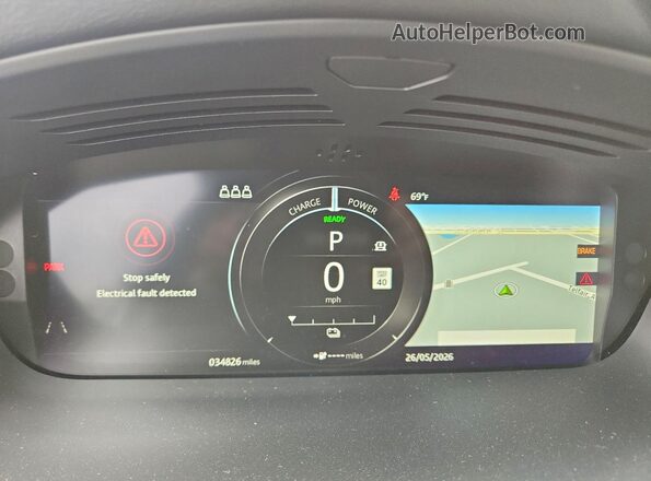 SADHC2S17K1F65250 2019 JAGUAR I-PACE White Вид щитка приладів