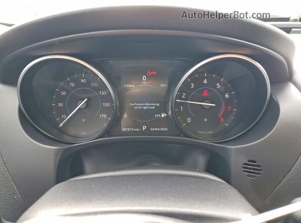 SAJAD4FX7JCP28596 2018 JAGUAR XF Черный Вид щитка приборов