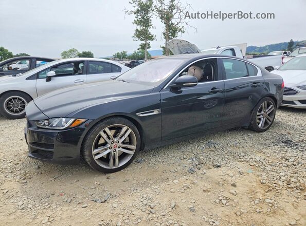 SAJAE4BV7HA962955 2017 JAGUAR XF Black Przód lewy
